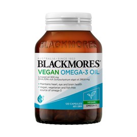 Blackmores Vegan Omega-3 Oil 120 Capsules, Golden (37385)