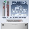 GPXIIZ Case Compatible with MacBook Air 13.6 Inch M4 M3