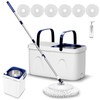 Spin Mop and Bucket with Wringer Set, Mop Bucket System