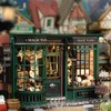 CUTEROOM DIY Miniature Dollhouse Construction Kit, Wooden Dollhouse Model Kits
