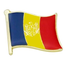 Andorra Coat Of Arms National Flag Metal Enamel Pin Badge Lapel