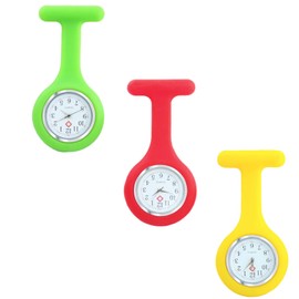 KxrTpx 3 Pack Fob Watches for Nurses, Fob Watch, Nurse Watch ob Easy to Carry Doctor Chest Clock Suitable for Health Care Nurse Doctor Paramedic