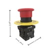 YQBOOM 22mm 2 NC Red Mushroom Emergency Stop Push Button