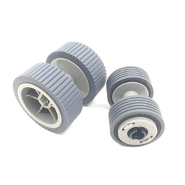 OKLILI PA03540-0001 PA03540-0002 Scanner Brake Roller + Pick Roller Pickup Roller Compatible with Fujitsu fi-6240Z fi-6140Z fi-6230Z fi-6130Z fi-6240 fi-6140 fi-6230 fi-6130 fi-6125 fi-6225