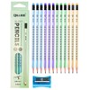 Pack of 12 HB Pencils, Wooden Pencils Set, with Eraser