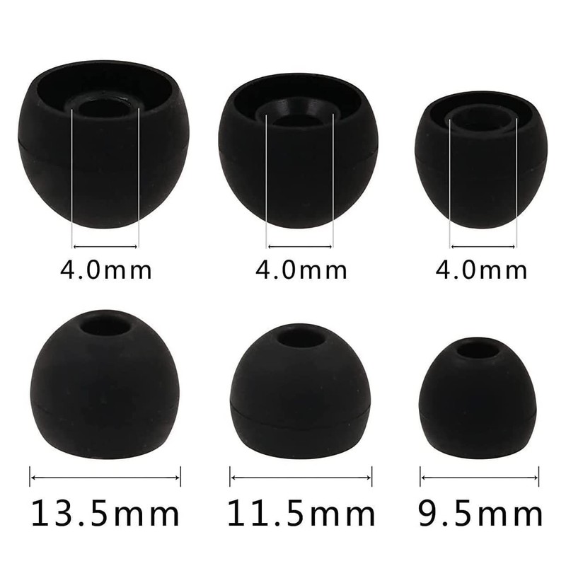 Rqker Ear Tips Compatible with JBL Vibe 100TWS Earbuds, 9