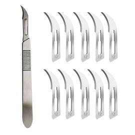 Scalpel No 12 with Scalpel, Handle with Scalpel, Razor, Used to Peel the Skin, Autopsy, Foot Care, Occupation, Malarm, Repair of Mobile Phones