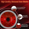 Uouteo 15 Pcs Diamond Saw Blade, 4.5 Inch Super Thin