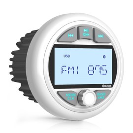Bluetooth Marine Gauge Radio System: Waterproof Stereo Receiver for Boat