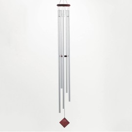Woodstock Wind Chimes of Venus Wind Chimes for Outside 58" Silver Large Deep Tone Wind Chime Décor for Outdoor Garden, Patio, Porch, Encore Collection