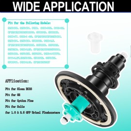 YMT EBV-1020-A Flex-Tube Diaphragm Assembly Fits for Sloan ECOS/G2/Optima Plus/Solis 1.6 & 3.5 GPF Urinal Flushometers,Dual Filter Water Closet Electronic Diaphragm Assembly