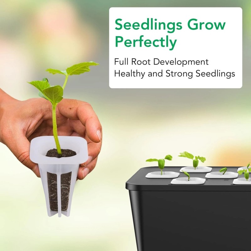 JustSmart 60 Pack Grow Sponges Seed Starter Root Pod Kit