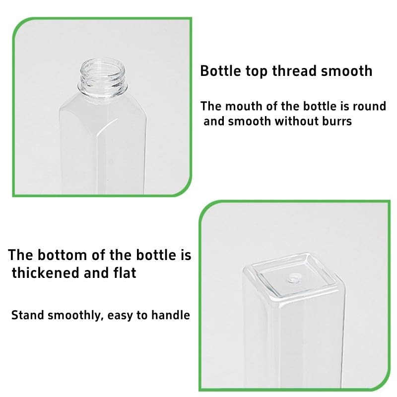 XUHENGXINX Mini Shot Bottles - 10 PCS Reusable Clear Beverage