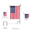 Large Iron Flag and Banner Stand