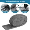 Oenothera 4 Pieces Steel Wool Mice, 15M Ultra Fine 000