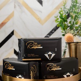 Reign Sanitary Napkins & Panty Liners Super Absorbent Fragrance Free - Size: Super Heavy with wings