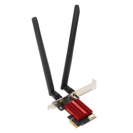 Bluetooth 4.2 PCIe WiFi Adapter Card, Dual Band 2.4GHz/5GHz 1200Mbps High-Speed Wireless Network Card with Stable Connection, 802.11a/b/g/n/ac Technology for Windows 7/8/10/11 Desktop PCs