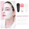 Baluue 3sets Face Mask Brush Black Multi-function Mask Spatula Portable