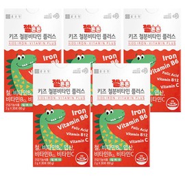 Chong Kun Dang Kids Children's Iron Supplement Iron Elementary School Children's Powdered Iron Nutrients 5 Pieces / 종근당 키즈 어린이 철분제 철분 초등학생 아이 분말 가루 철분영양제 5개