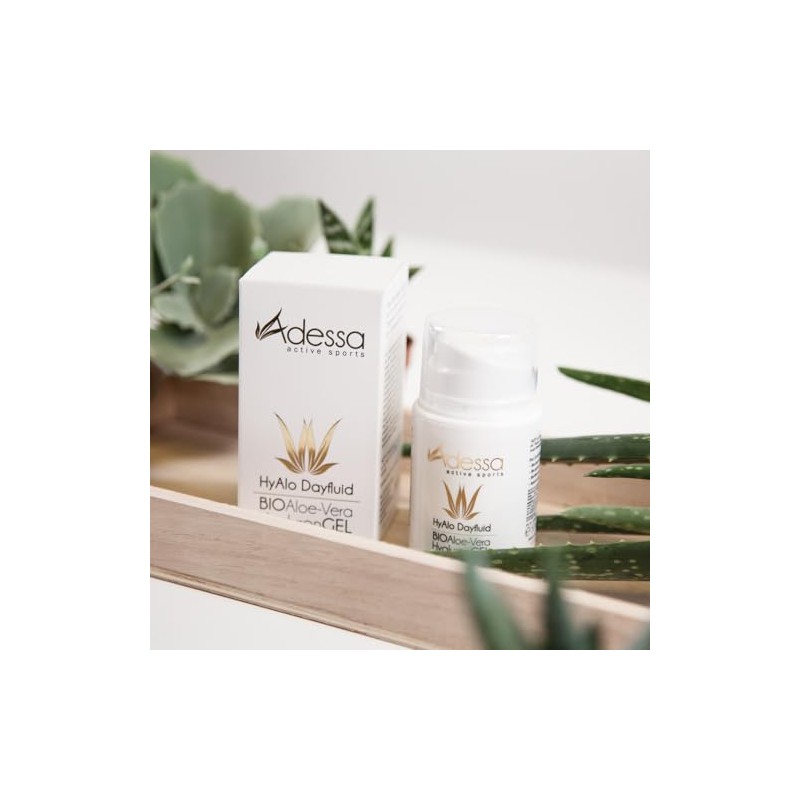 Adessa Anti-Ageing HyAlo Day Fluid, Aloe Vera and Hyaluronic Acid