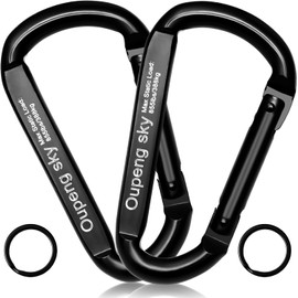 Oupeng sky Carabiner Clip, 855lbs,3" Iron Heavy Duty Caribeaners for Hammocks, Camping