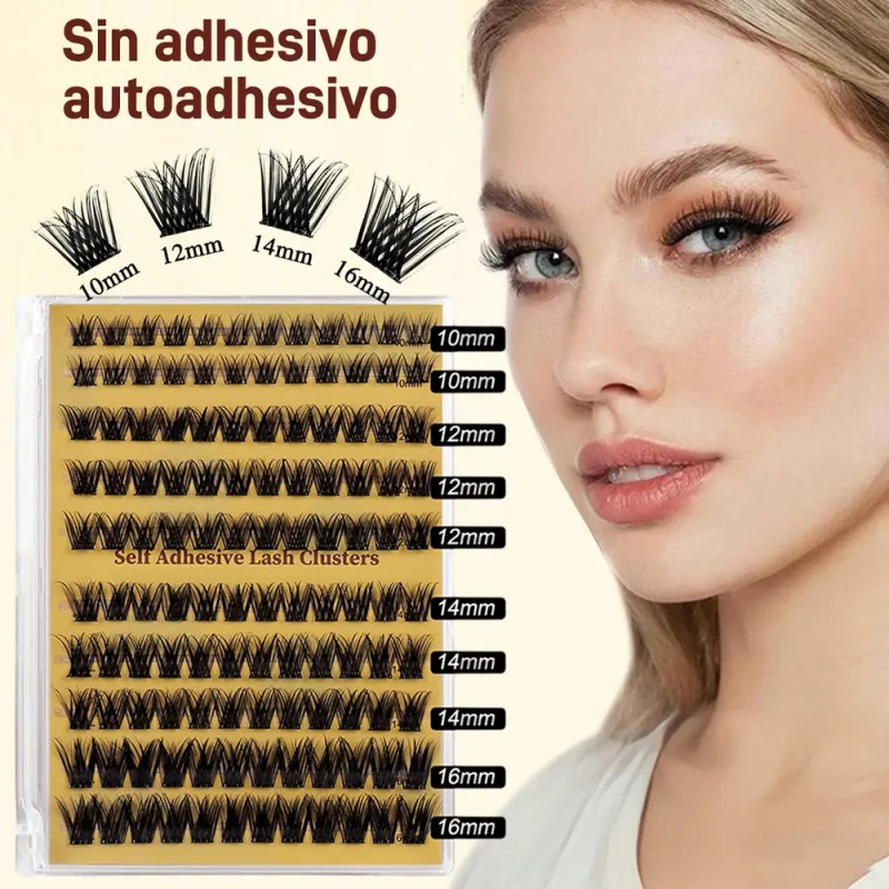 Kit De Pestañas Autoadhesivas Impermeable Y Reutilizable Diy