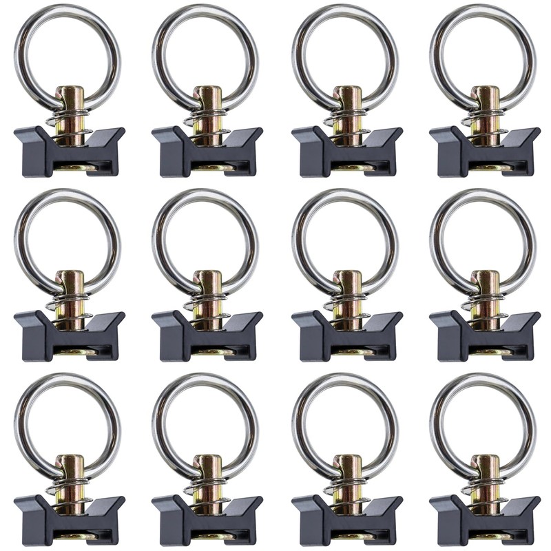 WuhaPhreyn 12 Pack L Track Tie Down O Ring L