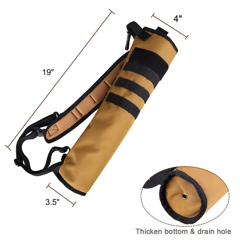 KRATARC Archery Lightweight Back Arrow Quiver Dual Use Hip Arrows