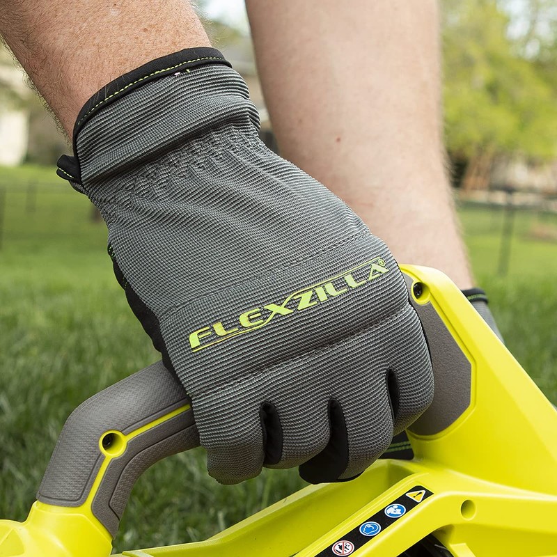 Flexzilla GH100XXL High Dexterity, Synthetic Leather, Black/Gray, XXL Utility Gloves,
