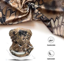 Neck Gaiter Face Cover Scarf Multifunctional Headwear Elastic Tube Scarf Breathable UPF 50+ UV Resistance Bandana