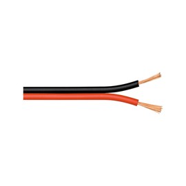 Wentronic 50m 2x 0.5mm Speaker Cable Roll - Red/Black