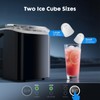 Sweetcrispy Countertop Ice Maker Machine, Portable Self-Cleaning Ice Machine with