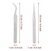 Beauty Tools Pinza Recta De Precisión Para Extensión De Pestañas