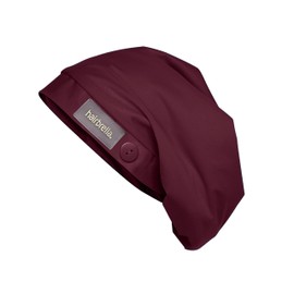 Hairbrella Adjustable Satin Lined Scrub Cap, Sweatband, Nurse Cap, Waterproof Bouffant, Surgery Headdress for Women Men, Sugarplum