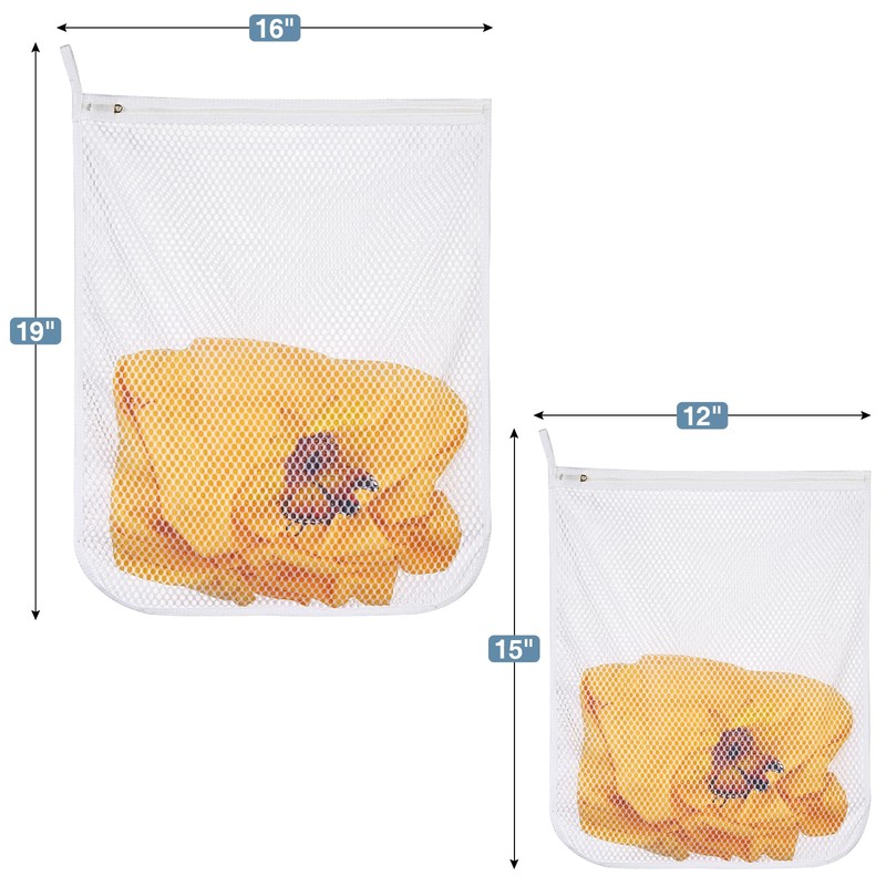3 pcs Durable Honeycomb Mesh Laundry Bags for Delicates 2