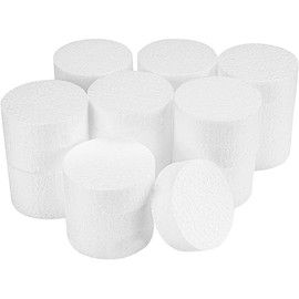 FFchuanhe 3 Inch 28-Pack Foam Circles for Crafts (1" Thick), Polystyrene Round Foam Disc for DIY Projects, Cakes and Decorations, Sculpture, Modeling, Arts and Crafts Supplies.(White)