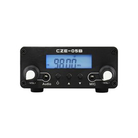 0.5W FM Transmitter for Church, Long Range FM Broadcast Radio Transmitter, Stereo Mini Radio Station with 3.5mm Mic Audio Jack for Drive-in Movie,Church Parking Lot,Lights Fireworks Show