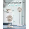 TriPole Foldable Standing Fan 12" Portable Rechargeable Battery Pedestal Fan