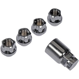 Wheel Nut Lock Chrome Bulge Lock Set (4 Locks/1 Key) M12-1.50 (Dorman #711-326)
