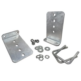 2 Pack 8" Galvanized L-Type Bunk Bracket Kit for Boat Trailer, fits 3x3 Cross Members, Heavy Duty (2 Pack)
