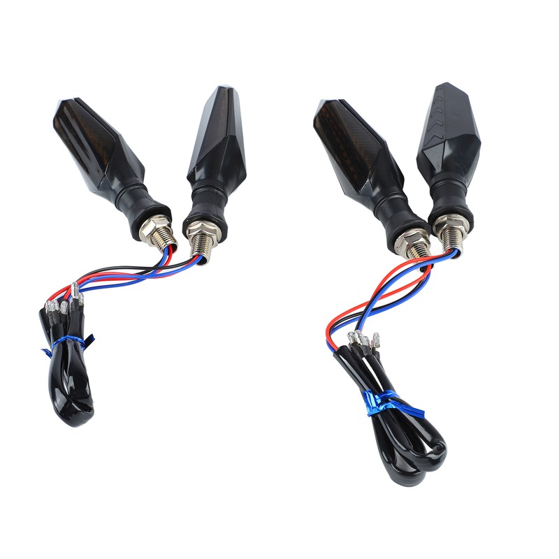 4Pcs Motorcycle Turn Signal Light 12LED 12V Universal Sequential Indicator