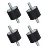 Rubber Shock Absorber Damper, 4Pcs M10 Rubber Anti Vibration Mounts