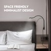 acegoo Minimalist Bedside LED Reading Light, Wall/Wooden Headboard Mounted Flexible