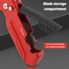 2-in-1 Folding Utility Knife and Scraper with Built-In Blade Storage,Includes