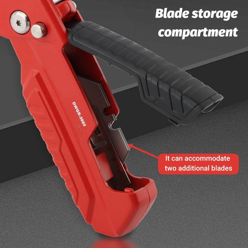 2-in-1 Folding Utility Knife and Scraper with Built-In Blade Storage,Includes