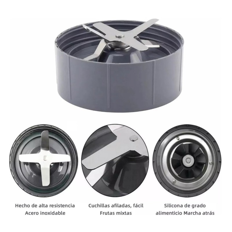 Kit de Repuesto para Nutribullet, Cuchilla de Acero Inoxidable con
