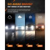 AUIMSOCO 9006 LED Lamps Combo Bulbs 6500K High Low Beam