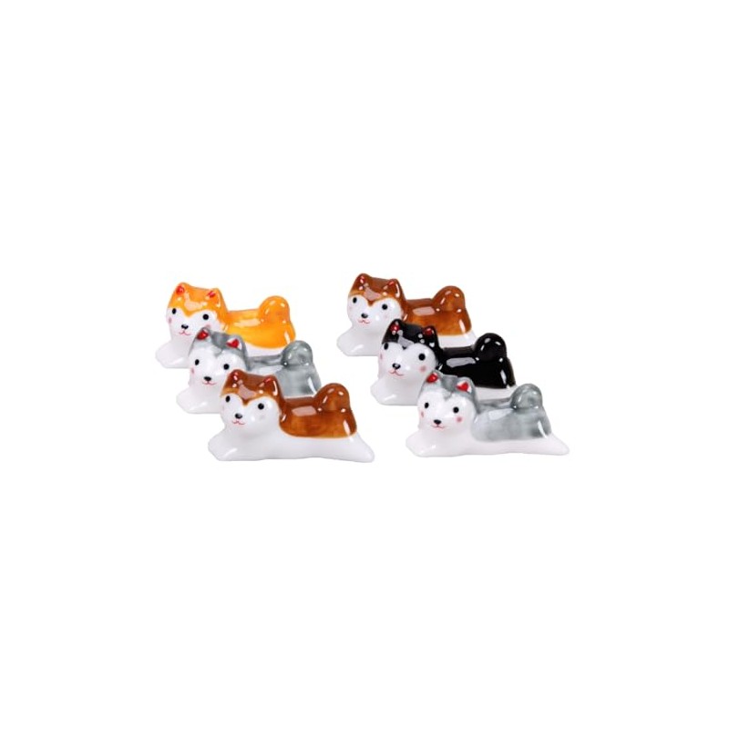 speed mao Cute Shiba Inu Doggy Ceramic Chopsticks Rest Set