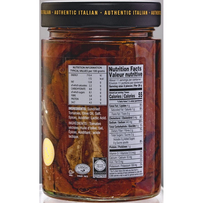Tuscanini Premium Sun-dried Tomatoes in Olive Oil, 10.6 oz, (3