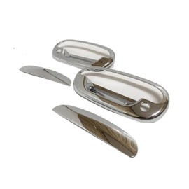 JUMBOMOTOR Chrome Side Door Handle Cover Trims Add-on Style Compatible with Ford F-150 1997-2003